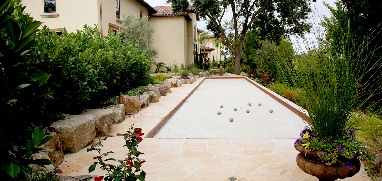 Bocce Court by Vision Scapes and Associates